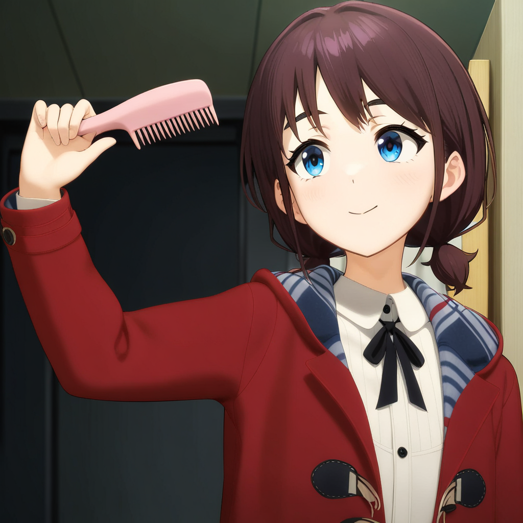 00036-2600300772-masterpiece,best quality,very aesthetic,absurdres,1girl,solo,_lora_rencaiv1_1_,smile,arm_above_head,holding comb,looking_to_the_.png